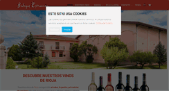 Desktop Screenshot of bodegasestraunza.com